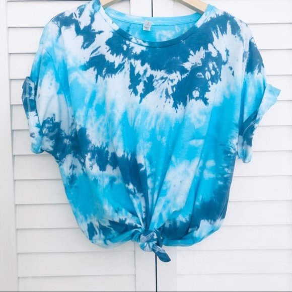 Tops - Tie Dye Blue Navy Oversized Tee  XL